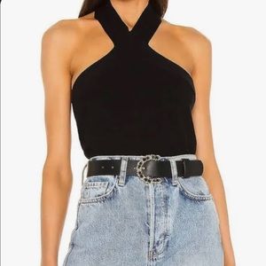 NWOT 525 America Crossover Halter Black Medium